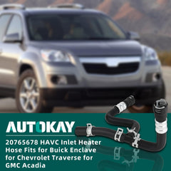 AUTOKAY installed in an engine bay showing correct position and improving HVAC coolant flow