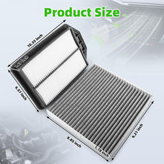 AUTOKAY cabin filter close-up of filter media for cleaner cabin air