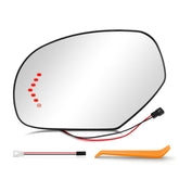 AUTOKAY front view of left driver mirror showing exact fit for OEM housing and clear reflection