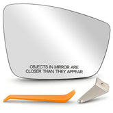 AUTOKAY front view of passenger side mirror glass showing exact fit