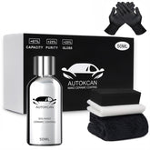 Autokcan bottle front view showing product and high-gloss protection benefits