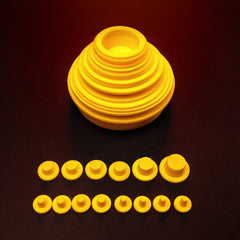 AutoLine Pro plugs spread by size demonstrating range from small to large