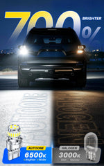 AUTOONE LED chip close-up highlighting SMD layout for stronger illumination