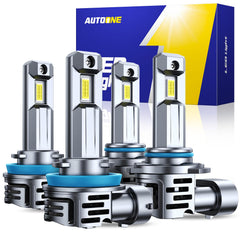 AUTOONE front packaging showing bulbs and benefits