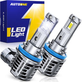 AUTOONE front packaging showing bulb pair and model for easy selection