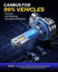 AUTOONE side profile showing 1:1 halogen-sized form for easy direct replacement