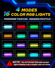 AUTOONE remote control with color options for effortless customization