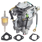 Autoparts carburetor front view showing mounting points and clean casting for easy replacement