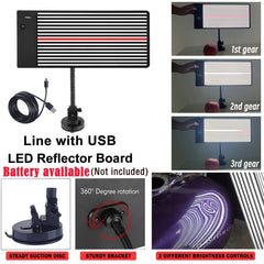 AUTOPDR close-up of LED tube demonstrating high-contrast dent highlighting