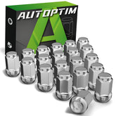 AUTOPTIM chrome lug nuts front packaging showing quantity and fit benefit