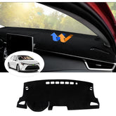 Autorder dashboard cover front view showing clean-fit and UV protection