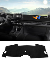 Autorder dashboard mat front overview showing custom fit and UV protection benefits