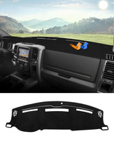 Autorder front view of dash cover showing custom fit and protection