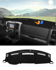 Autorder front view of dash cover showing custom fit and protection