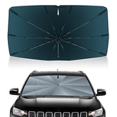Autorder front view on Jeep Compass windshield showing full coverage and sun protection