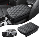 Autorder front view of center console cover showing precise Telluride fit and refined look