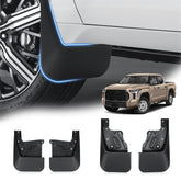 Autorder mud flap front view on Tundra showing clean fit and paint protection