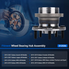 Autoround 512536 close-up of ABS tone ring ensuring accurate wheel-speed sensing