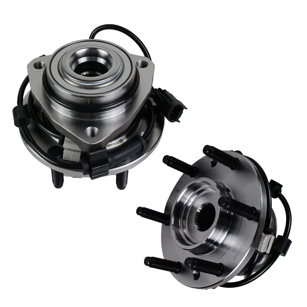 Autoround front hub assembly packaging showing two hubs and benefits of OEM fit