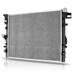 AUTOSAVER88 radiator front view showing mounting points and outlet ports for easy fit