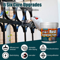 Autosel being brushed onto a vehicle chassis demonstrating rust conversion and adhesion benefit
