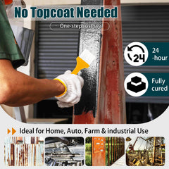 Autosel sprayed on marine hardware showing weather resistance and corrosion protection benefit