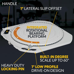 AUTOSOLO bearing rotation detail enabling smooth steering movement