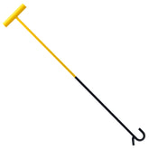 AUTOSwpozo front view of 32-inch pin puller showing full length and hook for quick hitch release