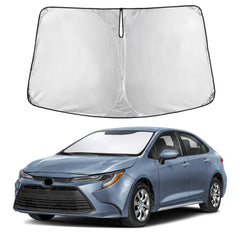 Autovir front view showing full windshield coverage and sun-blocking benefit
