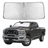 Autovir front view installed on Dodge Ram 2500 windshield for full coverage and cooling