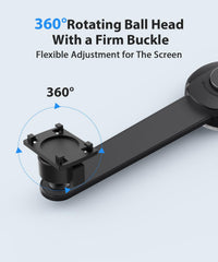 AUTO-VOX bendable arm detail illustrating flexible positioning benefit