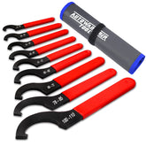 AutoWanderer Tool front view with blue roll bag showing organized wrenches for quick access