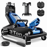 AUTOWN floor jack front view showing sturdy alloy-steel body and lifting arm
