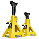 AUTOWN front view of two jack stands showing sturdy build and stability