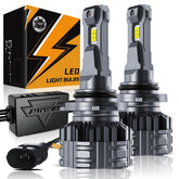 Auxbeam 9006 front view showing lamp face and mounting for brighter visibility