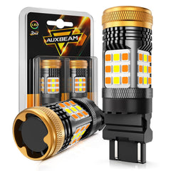 Auxbeam B21 front packaging showing model and fitment, aids quick identification