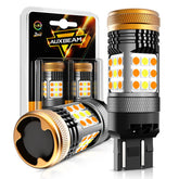 Auxbeam B21 front view showing bulb and plug for easy installation