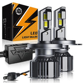 Auxbeam F15 front view showing compact housing and bright lens for improved visibility