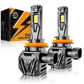 Auxbeam front view showing compact all-in-one design and plug benefit