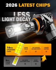 Auxbeam Q15 close-up of 0.03-inch chip gap reproducing halogen focal point
