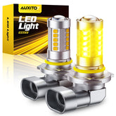 AUXITO 9006 front view showing pack of two and easy plug-and-play fit