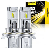 AUXITO 9008 front view pack of 2 showing bright LED heads for instant brightness