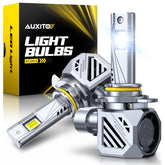 AUXITO 9012 front view pack of 2 showing plug-and-play fit and brighter illumination