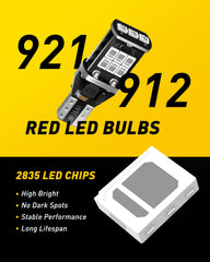 AUXITO close-up of 15 2835-SMD LEDs array offering high lumen output