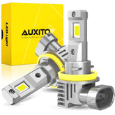 AUXITO front packaging showing bulbs and plug-and-play benefit