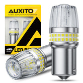 AUXITO front view pack of 2 bulbs showing clean design and easy replacement benefit
