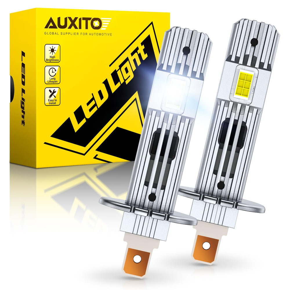 AUXITO front view of H1 pair showing fit and finish and improved visibility