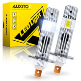 AUXITO front view of H1 pair showing fit and finish and improved visibility