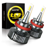 AUXITO H11 front view showing bulb shape and plug for easy swap