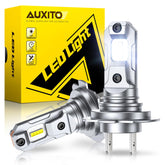 AUXITO H7 front view of the pair showing plug-and-play design and bright output